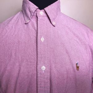RALPH LAUREN Salmon/Pink Sz Large Cotton Casual